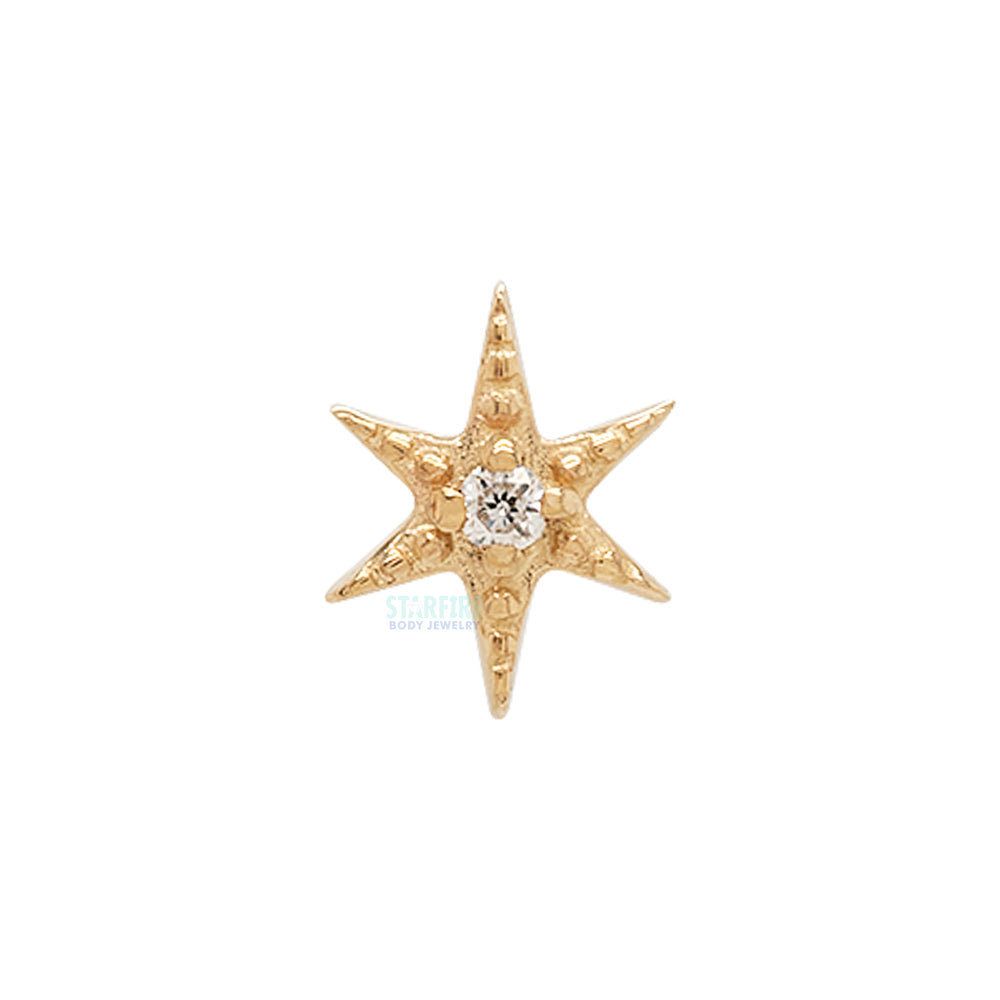 threadless: "Mayte" End in Gold with Diamond