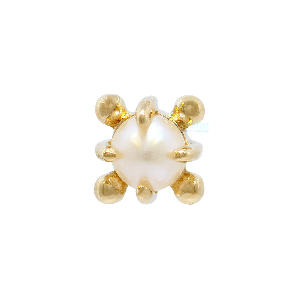threadless: "Nancy" End in Gold with Gemstone