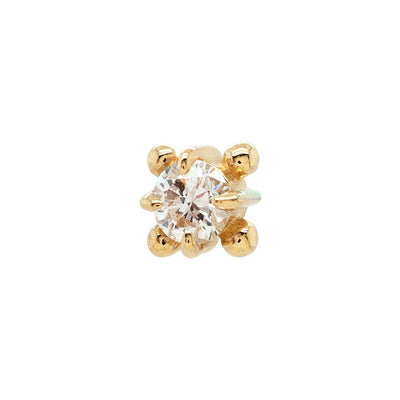 threadless: "Nancy" End in Gold with Gemstone