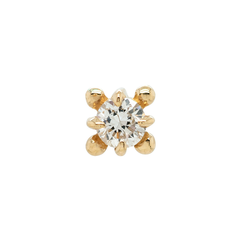 threadless: "Nancy" End in Gold with Gemstone
