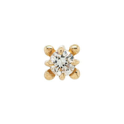 threadless: "Nancy" End in Gold with Gemstone