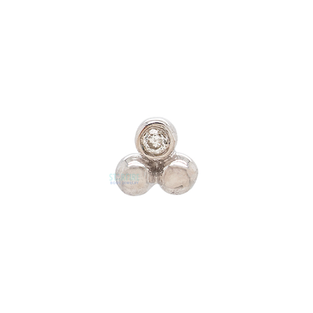 threadless: "Gela" End in Gold with Gemstone
