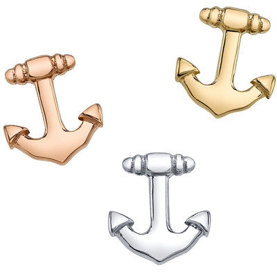Anchor Threaded End in Gold