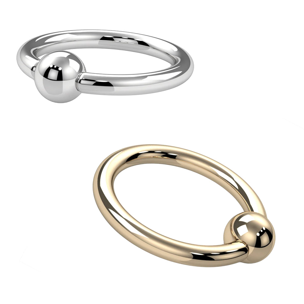 Gold & Platinum Fixed Bead Ring (FBR)