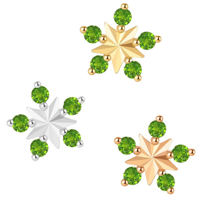 threadless: "Cosmo" End in Gold with Chrome Diopside