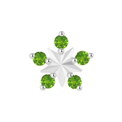 threadless: "Cosmo" End in Gold with Chrome Diopside