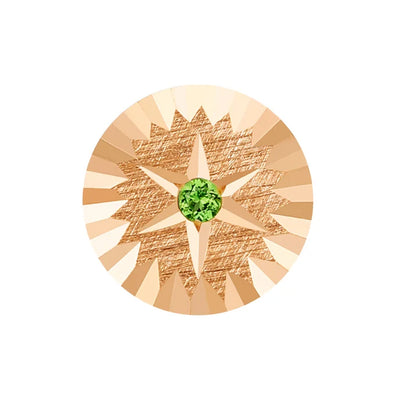 threadless: "Aspiration" End in Gold with Chrome Diopside