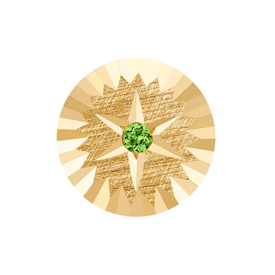 threadless: "Aspiration" End in Gold with Chrome Diopside