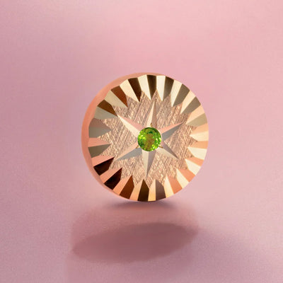 threadless: "Aspiration" End in Gold with Chrome Diopside