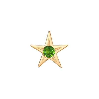 threadless: "Atlas" End in Gold with Chrome Diopside