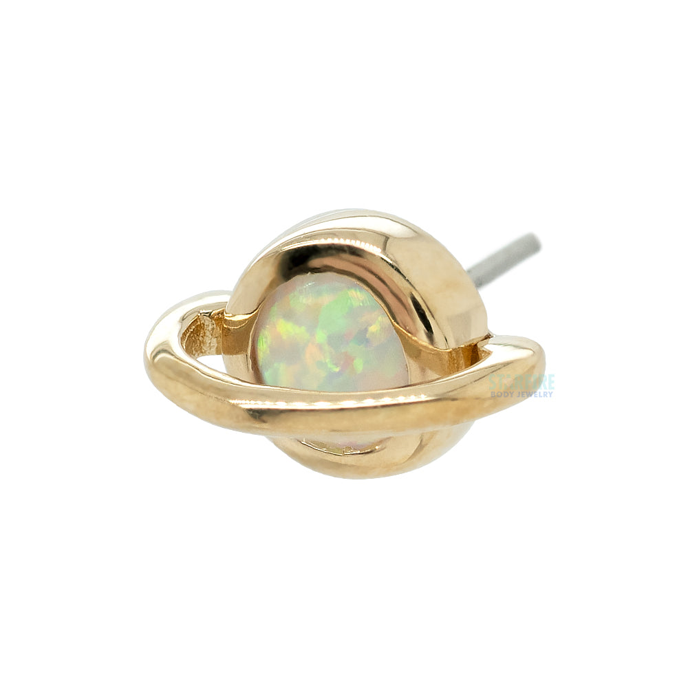 threadless: "Saturn 3" End in Gold with Gemstone