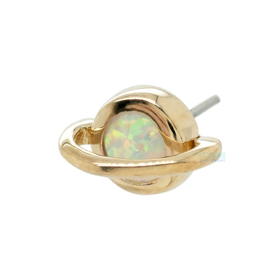 threadless: "Saturn 3" End in Gold with Gemstone