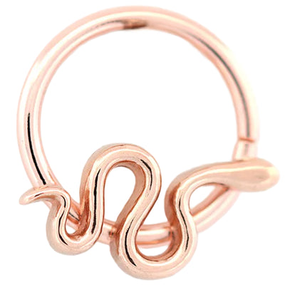 "Danger Noodle" Seam Ring in Gold