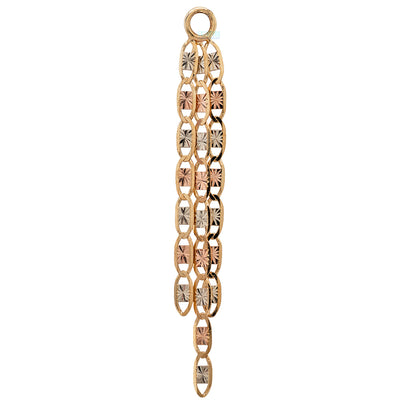"Lost Boys" TRIPLE Valentino Chain Charm in Gold