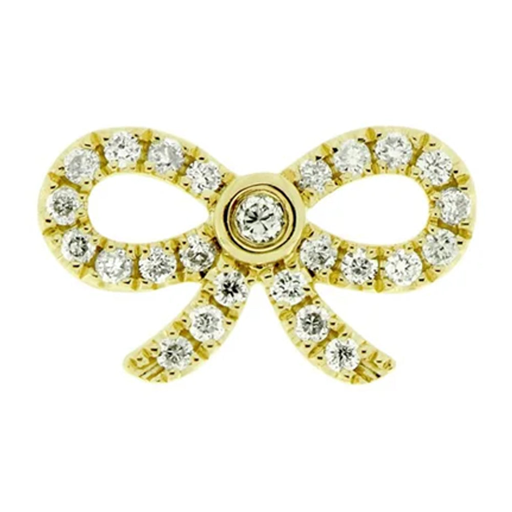 threadless: Mini "Sophia" End in Gold with Diamonds
