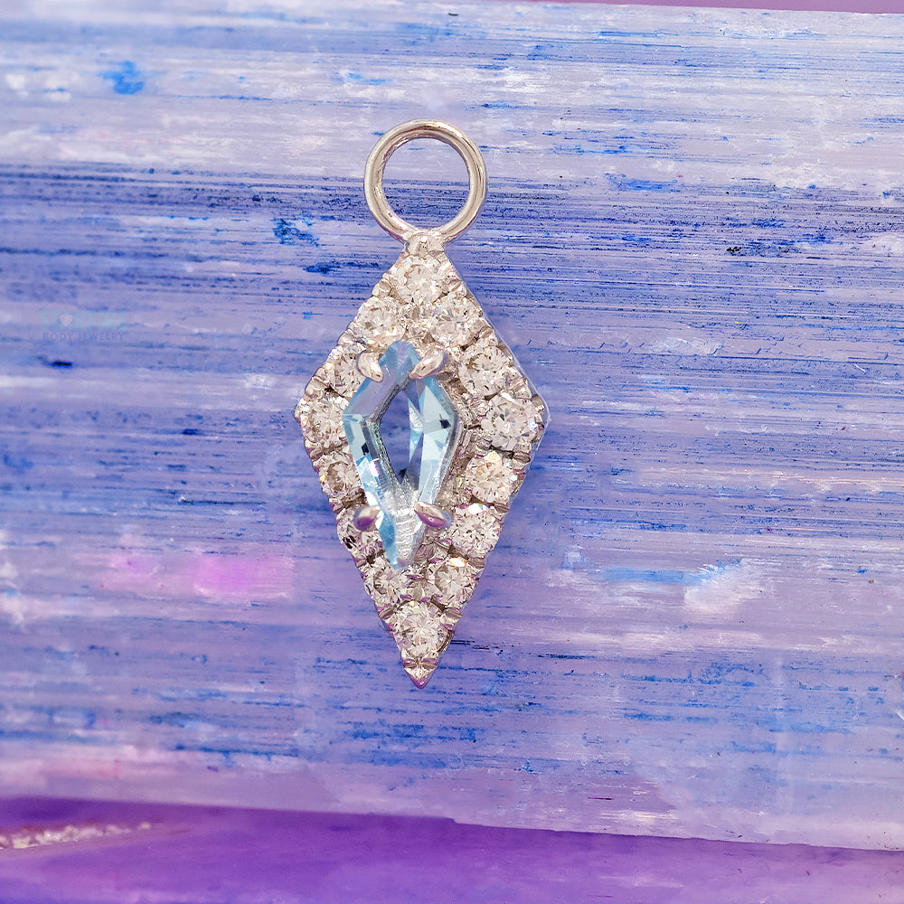 "Bianca" Charm in Gold with Genuine Gemstones