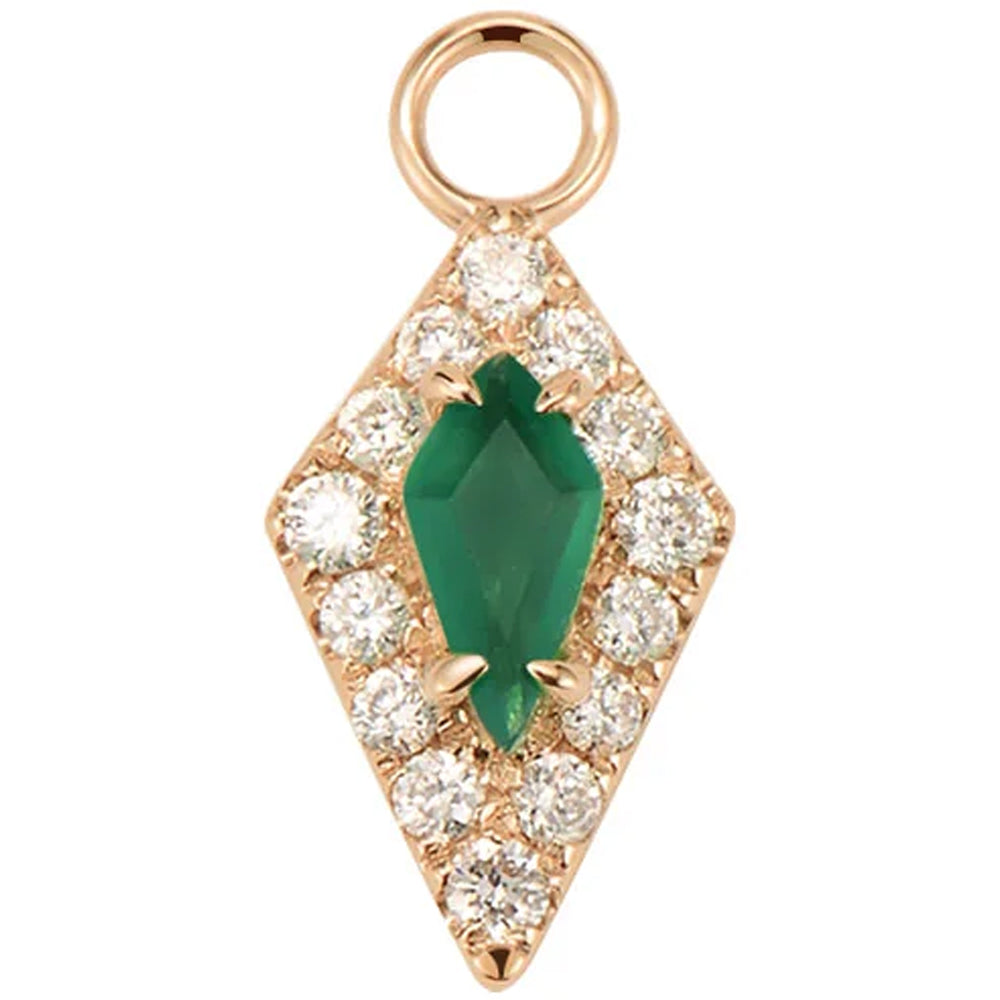 "Bianca" Charm in Gold with Genuine Gemstones