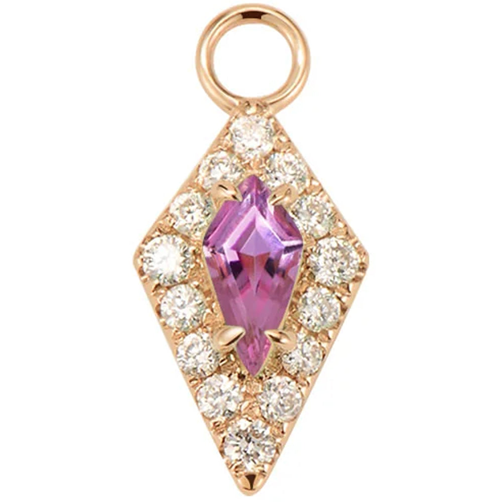 "Bianca" Charm in Gold with Genuine Gemstones