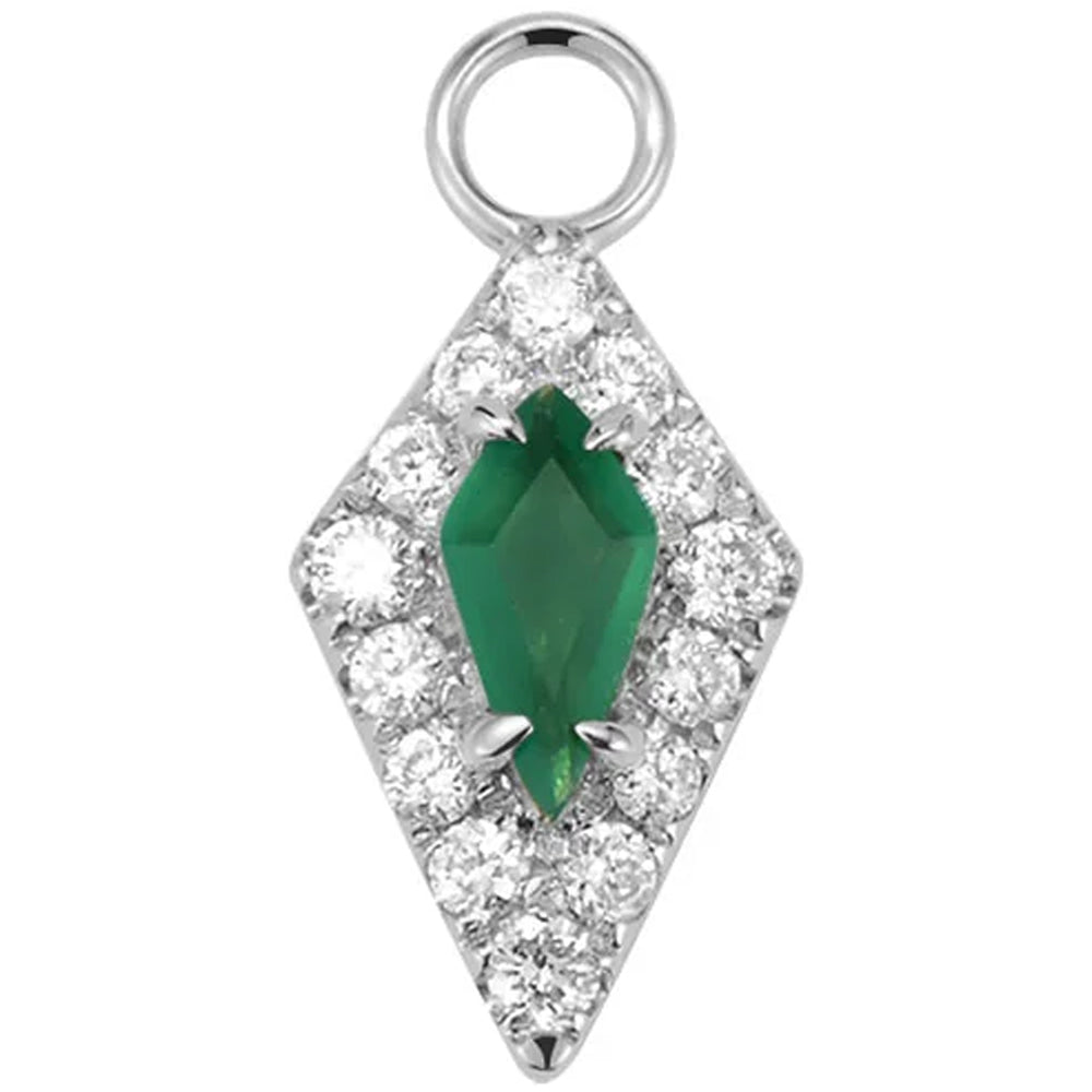 "Bianca" Charm in Gold with Genuine Gemstones