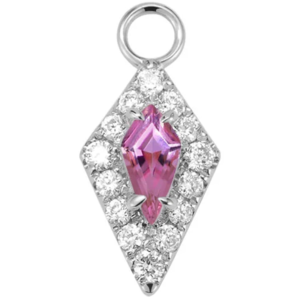 "Bianca" Charm in Gold with Genuine Gemstones