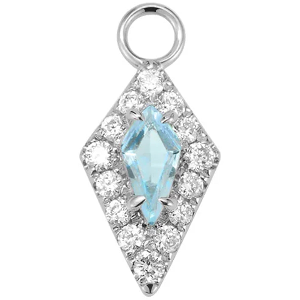 "Bianca" Charm in Gold with Genuine Gemstones