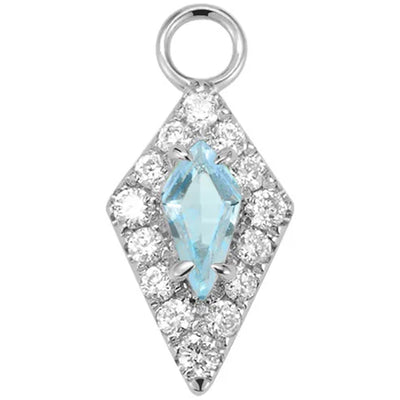 "Bianca" Charm in Gold with Genuine Gemstones