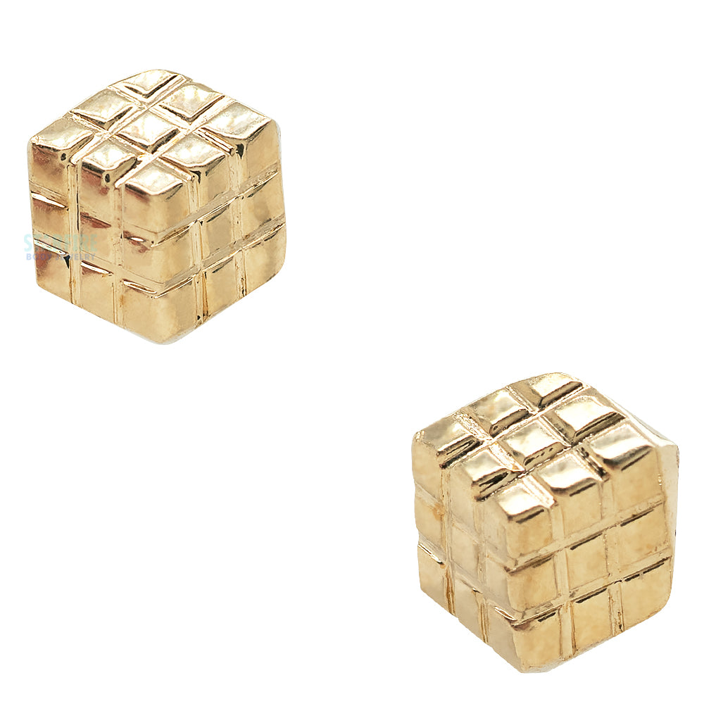 threadless: "Rude Bits Cube" End in Gold