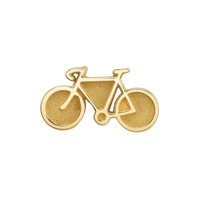 Tiny Bicycle Threaded End in Gold & Platinum