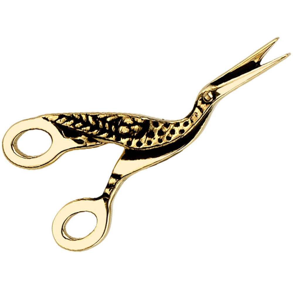 Adelaide's Scissors Threaded End in Gold & Platinum