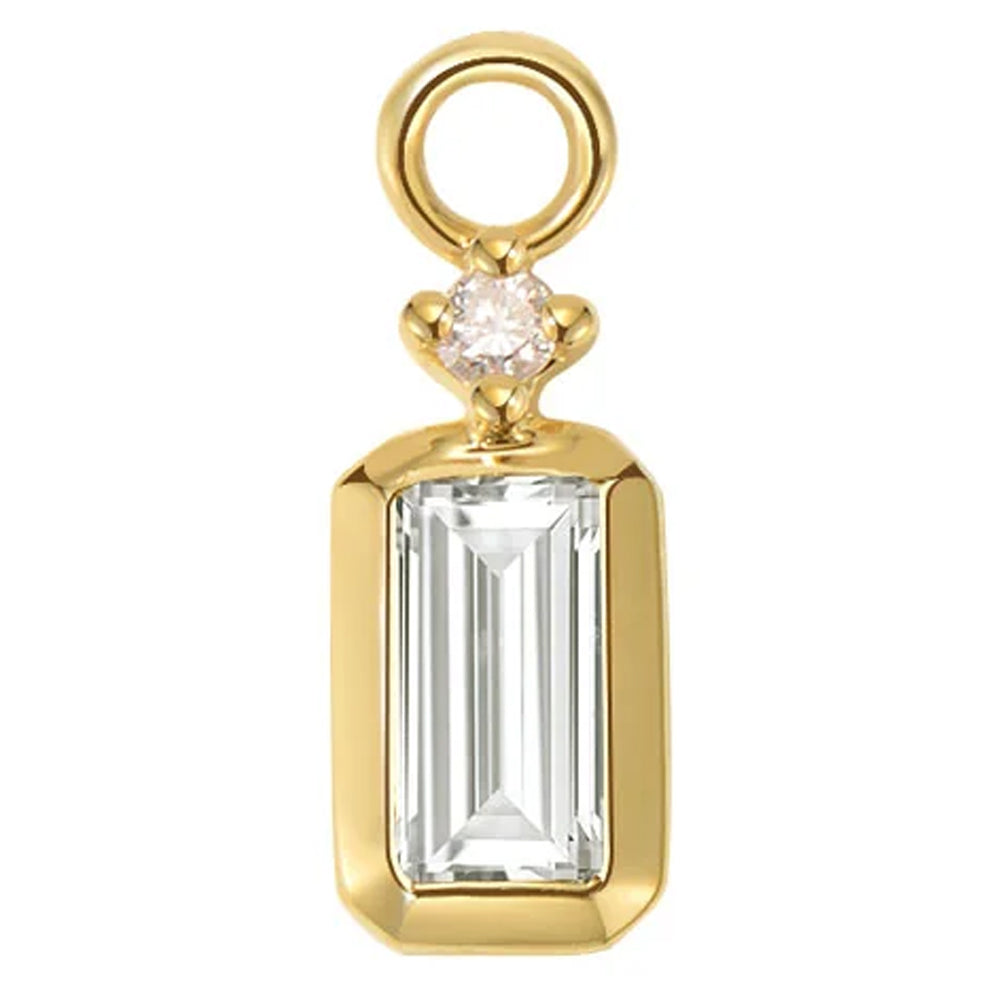 "Chloe" Charm in Gold with Diamond