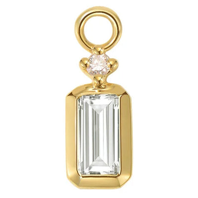 "Chloe" Charm in Gold with Diamond