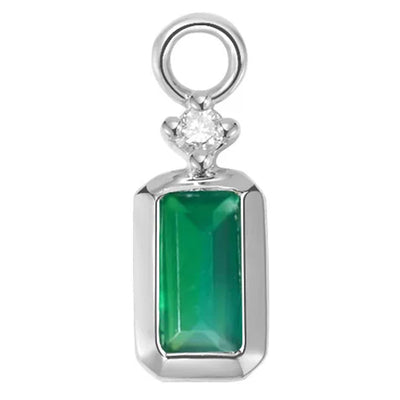 "Chloe" Charm in Gold with Colored Genuine Gemstones