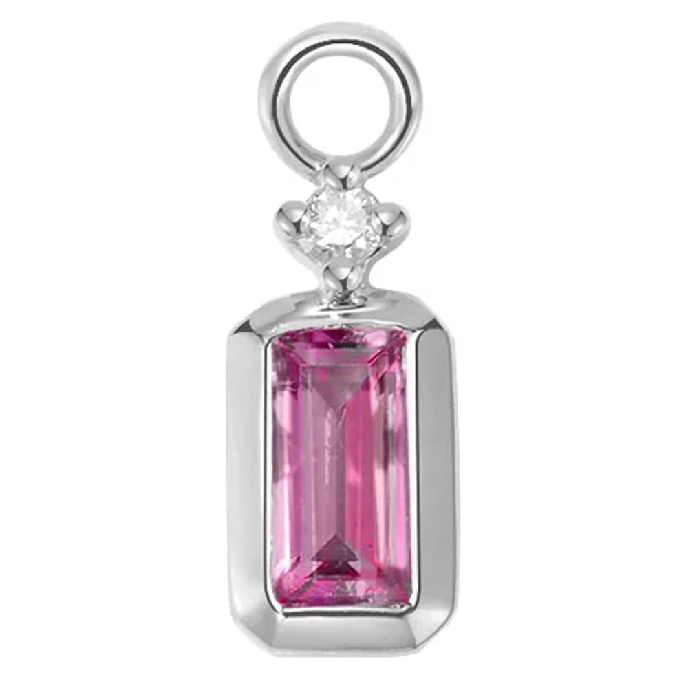 "Chloe" Charm in Gold with Colored Genuine Gemstones