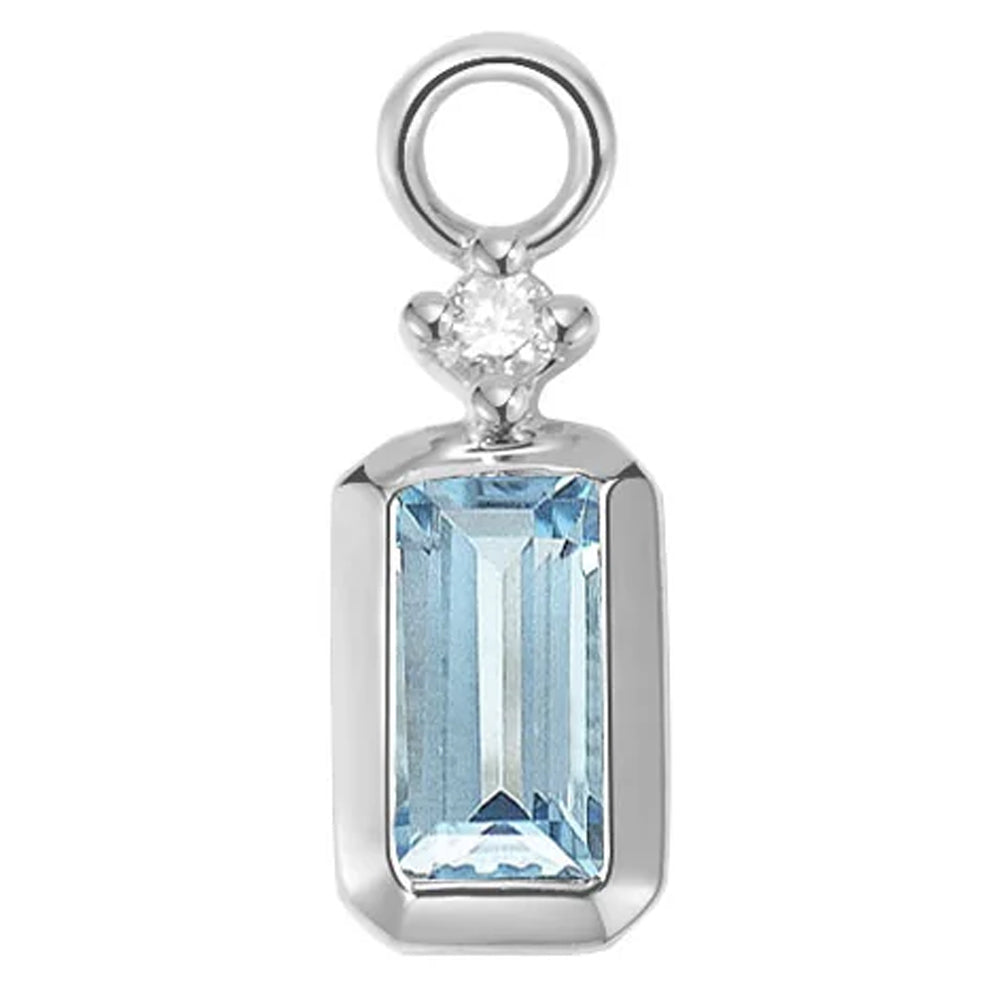 "Chloe" Charm in Gold with Colored Genuine Gemstones