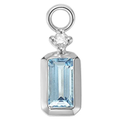 "Chloe" Charm in Gold with Colored Genuine Gemstones