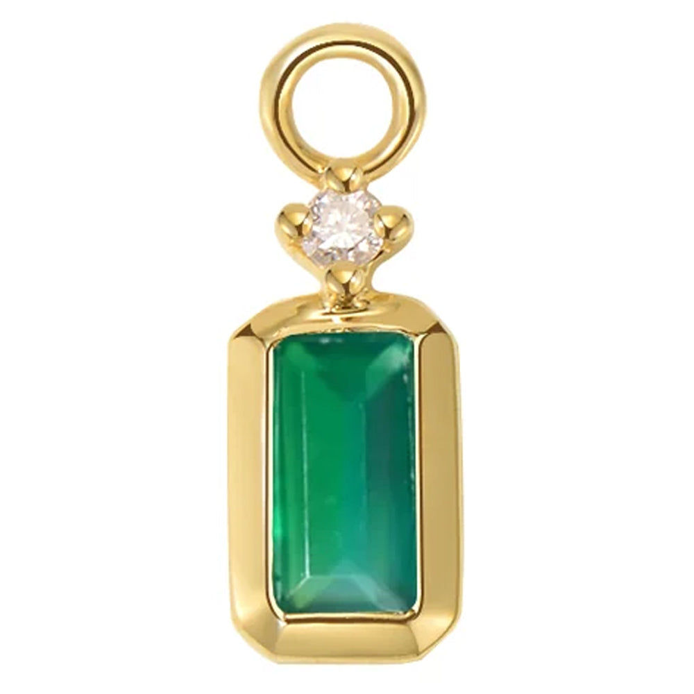 "Chloe" Charm in Gold with Colored Genuine Gemstones