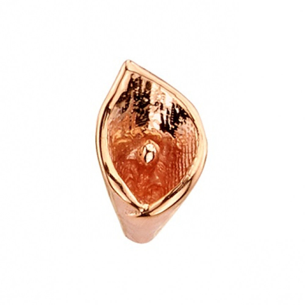 Calla Lily Threaded End in Gold & Platinum