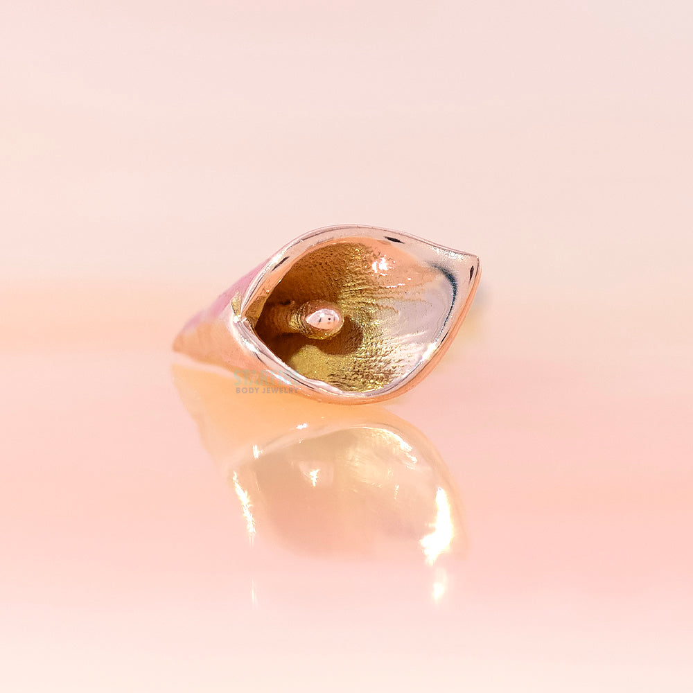 threadless: Calla Lily Pin in Gold & Platinum