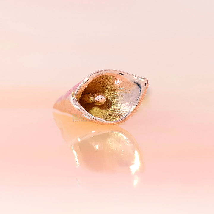 threadless: Calla Lily Pin in Gold & Platinum