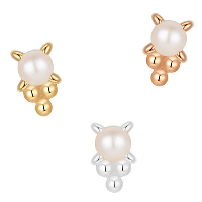 threadless: "Bon Bon" End in Gold with Pearl