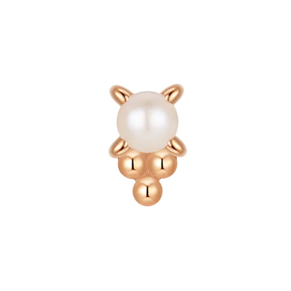 threadless: "Bon Bon" End in Gold with Pearl