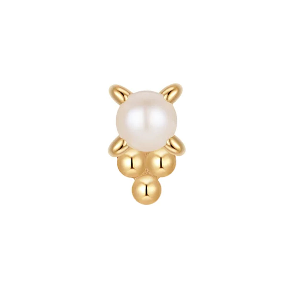 threadless: "Bon Bon" End in Gold with Pearl