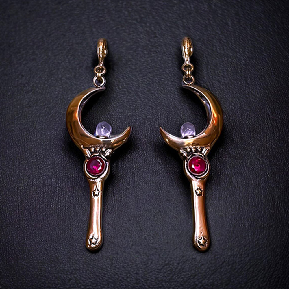 "Moon Sticks" Weights with Gemstones