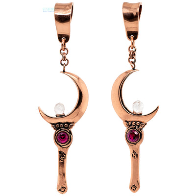 "Moon Sticks" Weights with Gemstones