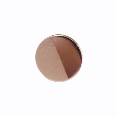 threadless: Half Matte & Half High Polish Disc End in Gold