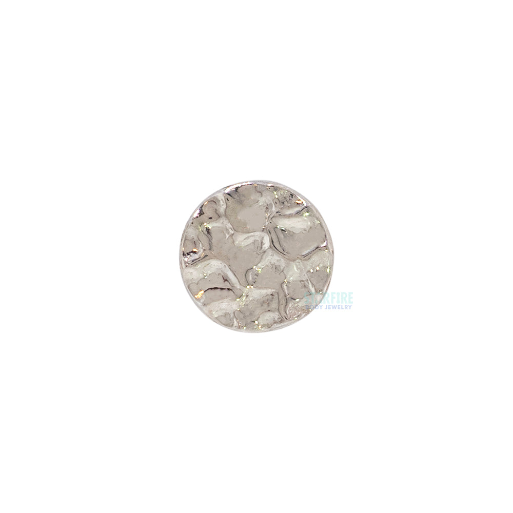 threadless: Hammered Disc End in Gold