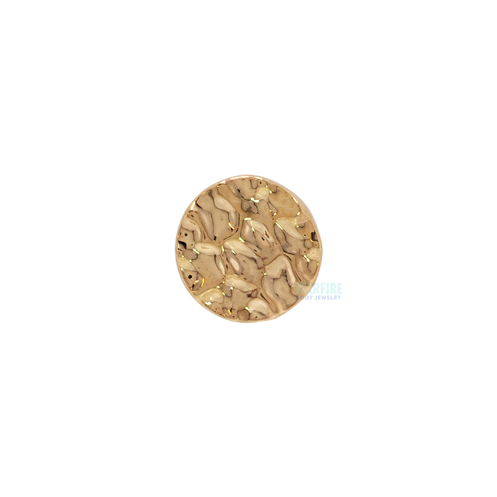 threadless: Hammered Disc End in Gold