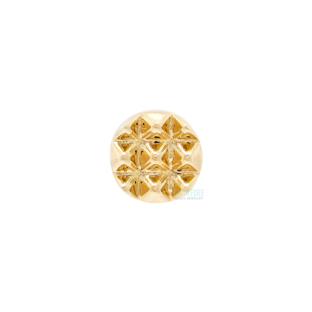 threadless: Pyramid Disc End in Gold