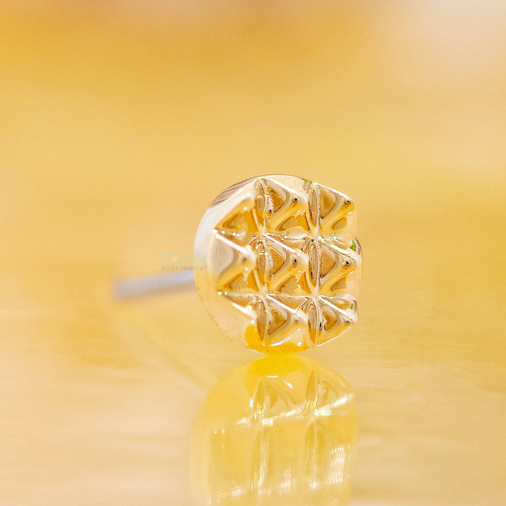 threadless: Pyramid Disc End in Gold