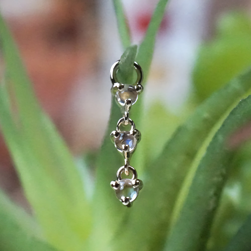 threadless: "Penelope" Chain End in Gold with Genuine Gemstones